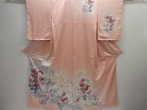 未使用品　花鳥模様訪問着